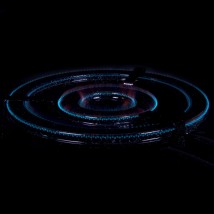 Paellero gas de 45 cm con 2 fuegos encendidos (doble salida lateral en ambos aros) - Llama Azul