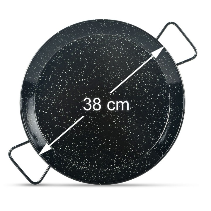 Paellera esmaltada 38cm. Paella para 3 personas | Paelleros Roger