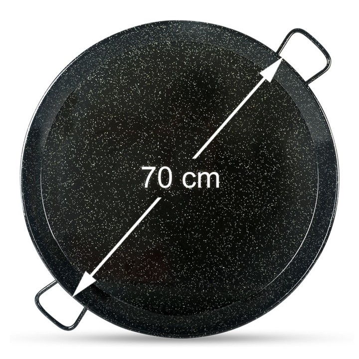 Paellera esmaltada 70cm 12 a 16 personas | Paelleros Roger