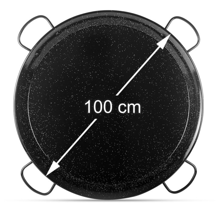 Paellera esmaltada 100cm - 35 a 60 raciones | Paelleros Roger