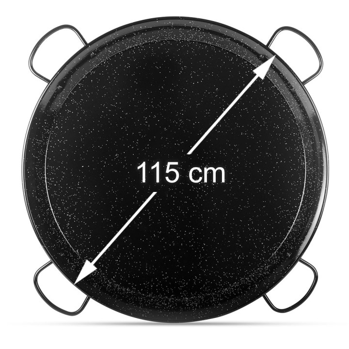 Paellera esmaltada 115cm - 50 a 80 personas | Paelleros Roger
