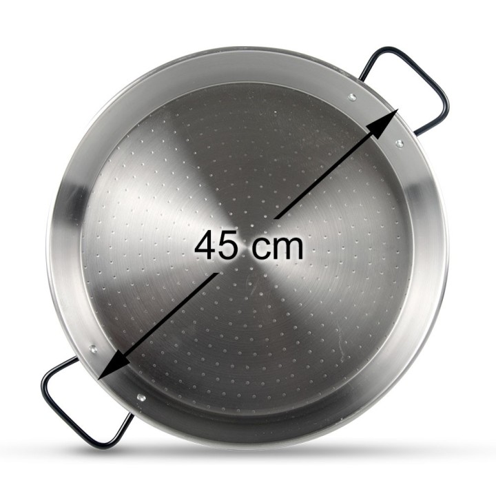 Paellera profesional 45cm 4 - 5 raciones | Paelleros Roger