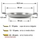 Paellera profesional 65 cm El Cid Pata Negra