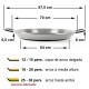 Paellera profesional 70 cm El Cid Pata Negra