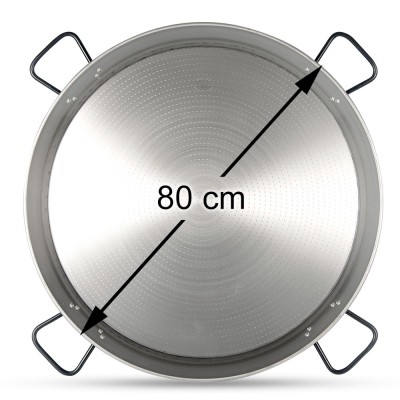 Paellera profesional 80 cm El Cid Pata Negra