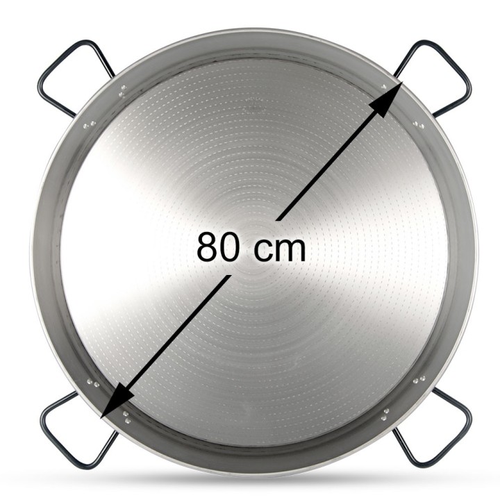 Paellera profesional 80cm 15 a 20 personas | Paelleros Roger