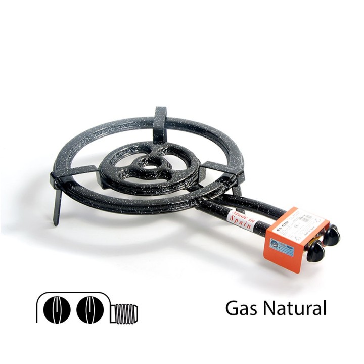 Paellero a gas natural El Cid L-40 +GAS Alta Potencia de 40 cm