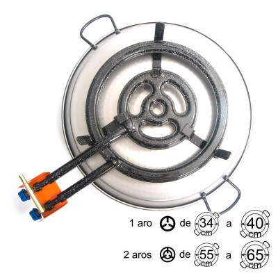 Paellero El Cid L-40 PROF +GAS de 40cm