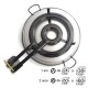 Paellero de butano Flames VLC TT-380 de 38cm