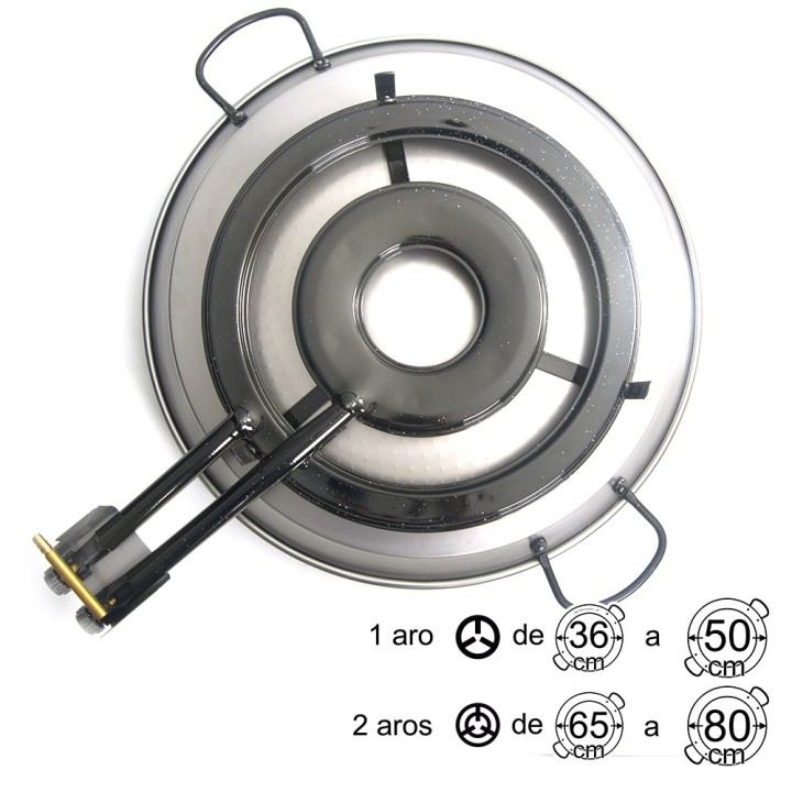 Paellero de butano Flames VLC TT-500 de 50cm