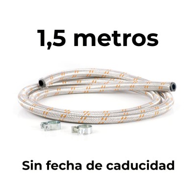 Manguera de gas con malla metálica 1,5 metros