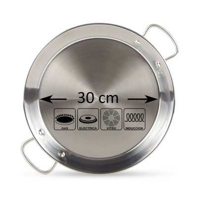 Paellera inducción inoxidable 36 cm Guison