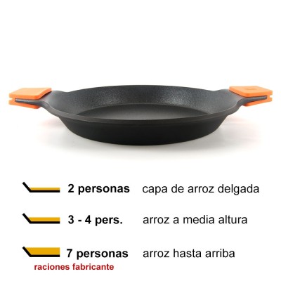 Paellera Bra Efficient Plus 36 cm 7 raciones