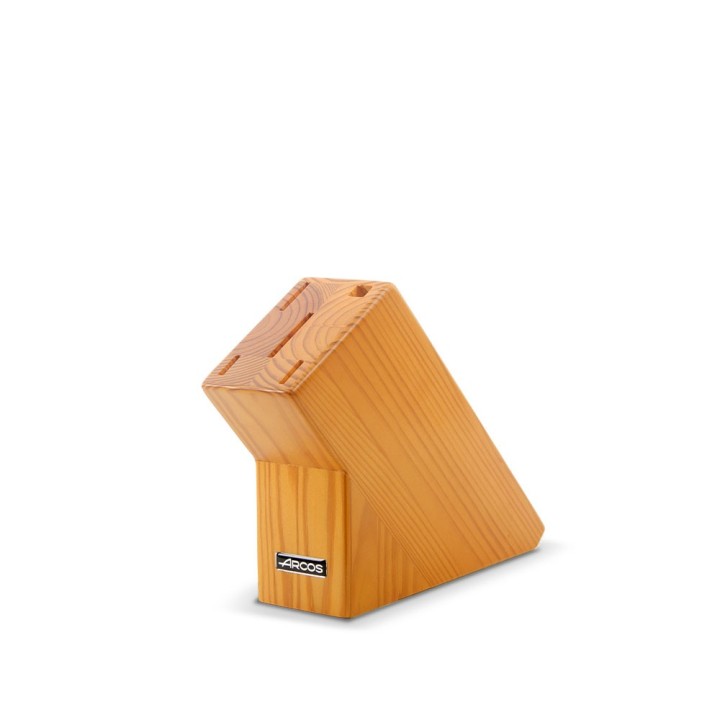 Taco de cuchillos serie Maitre, hecho con madera de pino