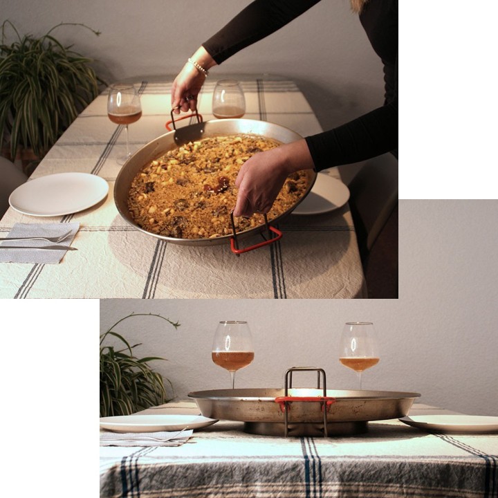 Porta Paellas inoxidable (para paellas de 26 a 42cm) i25 profesional | Paelleros Roger