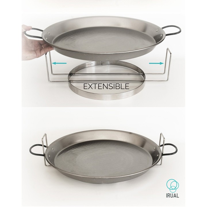 Porta Paellas inoxidable (para paellas de 32 a 55cm) i32 profesional | Paelleros Roger