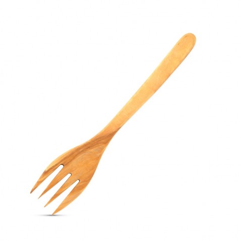 Tenedor de madera de olivo