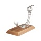 Jamonera Afinox Pimus con base de madera de fresno
