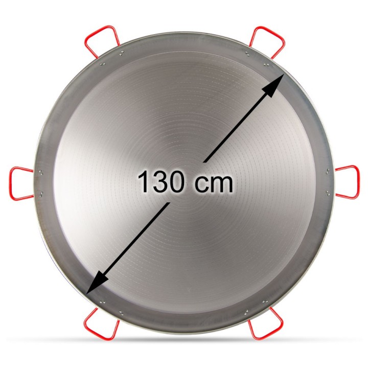 Paella de acero pulido de 130 cm El Cid | Paelleros Roger