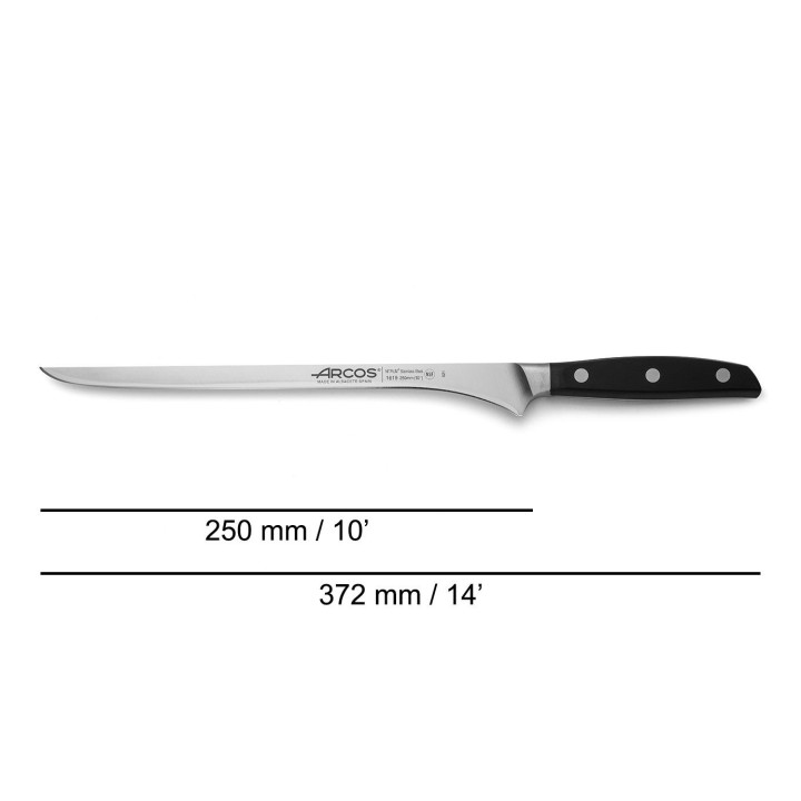 Cuchillo para el jamón Arcos (250mm)  | Paelleros Roger