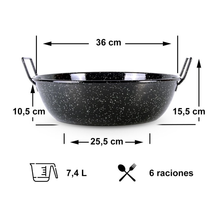 Sartén Honda 36cm ø | Paelleros Roger