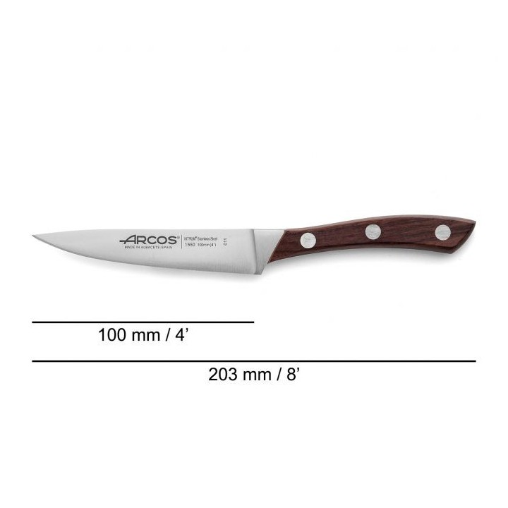Arcos Natura - Cuchillo Mondador (100mm) 155010 | Paelleros Roger