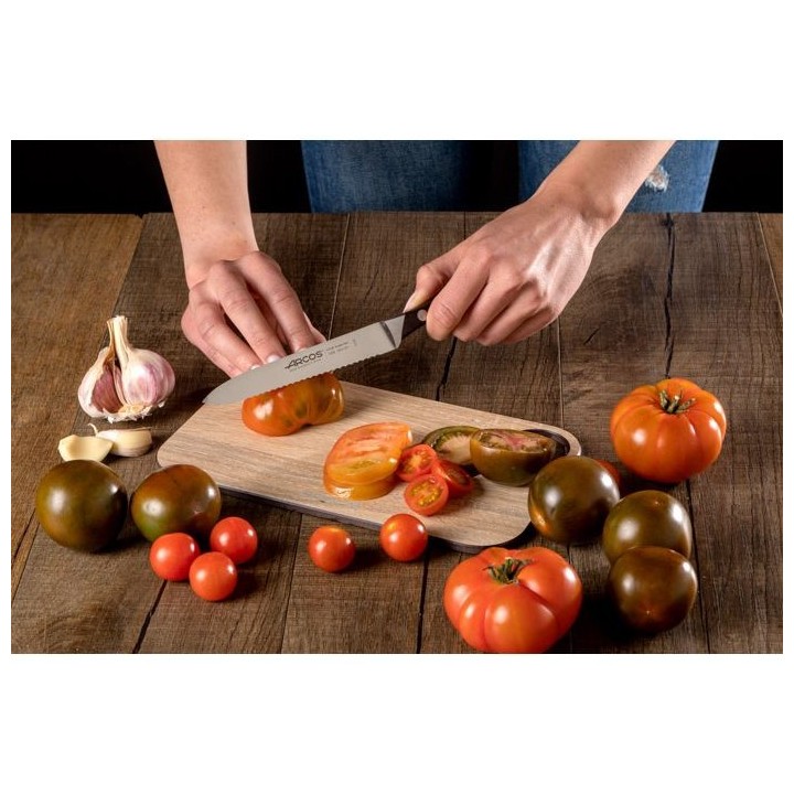 Arcos Natura - Cuchillo con sierra para tomates (130mm) | Paelleros Roger
