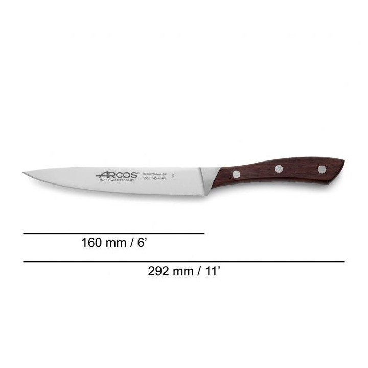 Arcos Natura - Cuchillo Cocina (160mm)  | Paelleros Roger