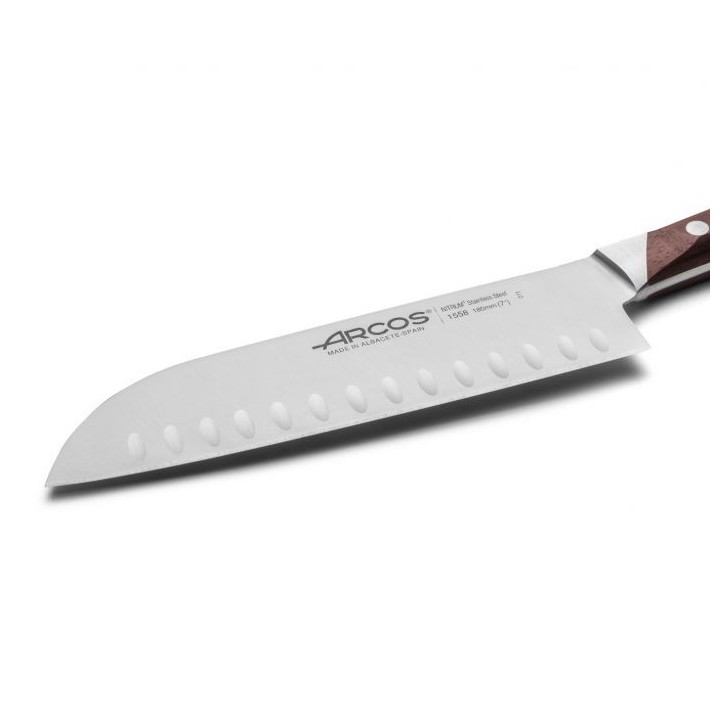 Arcos Natura - Cuchillo Santoku (180mm) 155810 | Paelleros Roger