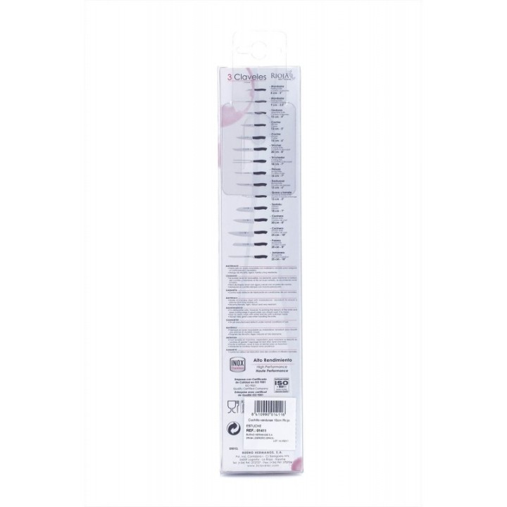 Cuchillo Verduras 10cm 3 Claveles | Paelleros Roger