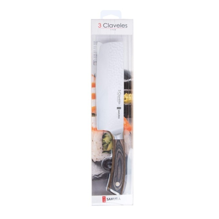 Cuchillo Usuba 17cm 3 Claveles Sakura  | Paelleros Roger