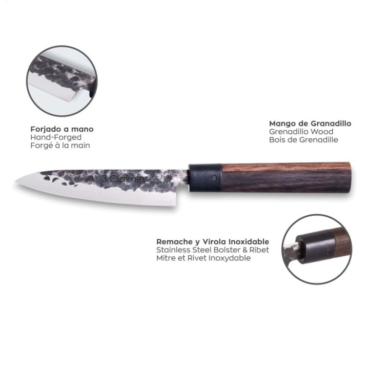 Cuchillo Verduras 13.5cm 3 Claveles Osaka | Paelleros Roger