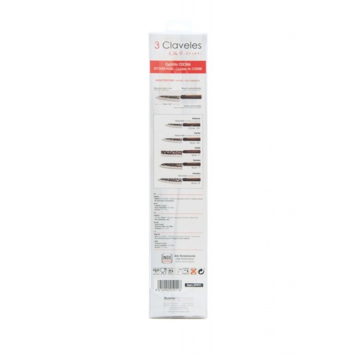 Cuchillo Cocina 16cm 3 Claveles Osaka | Paelleros Roger