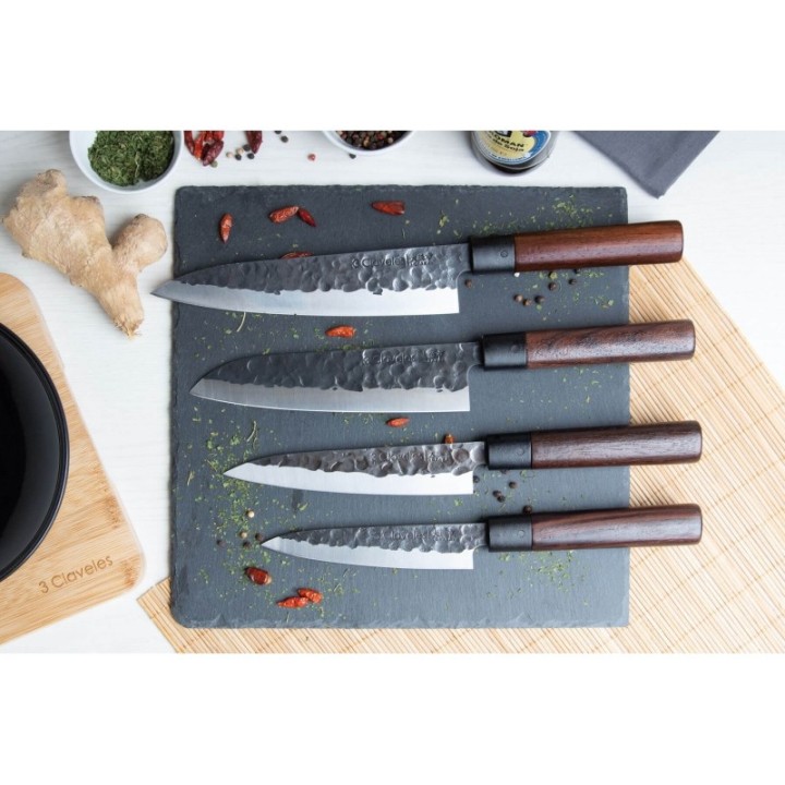 Cuchillo Santoku 18cm 3 Claveles Osaka | Paelleros Roger