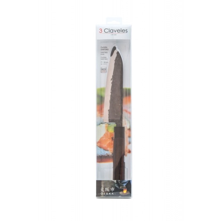 Cuchillo Santoku 18cm 3 Claveles Osaka | Paelleros Roger