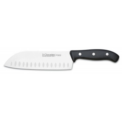 Cuchillo Santoku Alveolado 18cm 3 Claveles Domvs 00957