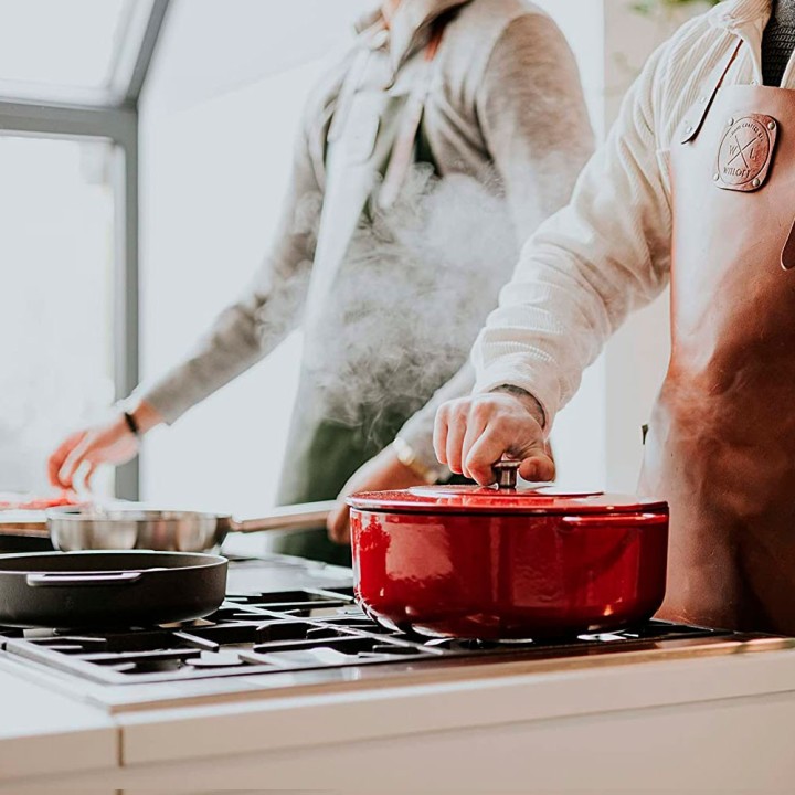Cacerola alta 24cm roja Combekk Sous-Chef | Paelleros Roger