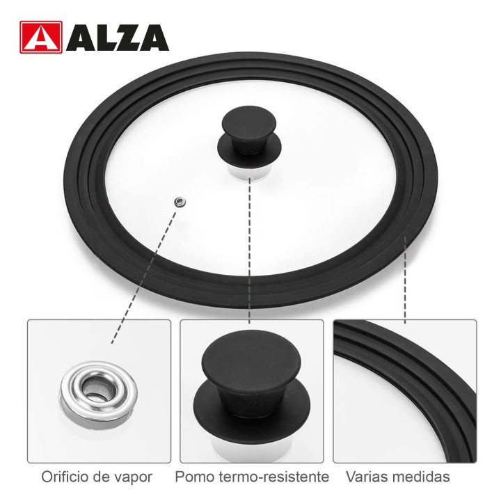 Tapa multimedida silicona 22, 24 y 26 cm | Paelleros Roger
