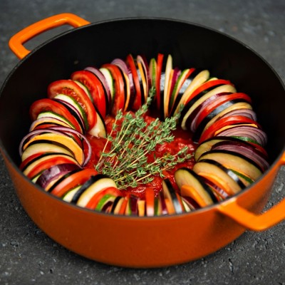 Cacerola alta 28cm naranja Combekk Sous-Chef