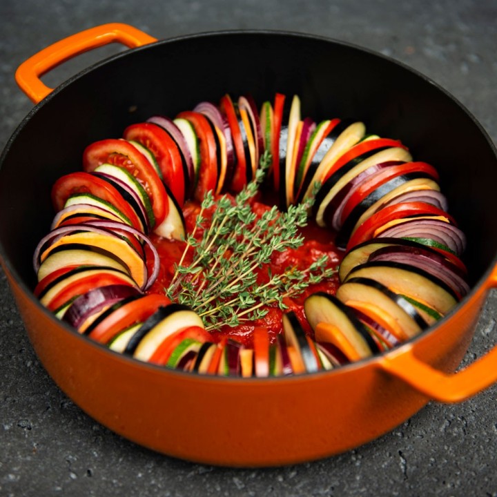 Cacerola alta 28cm naranja Combekk Sous-Chef | Paelleros Roger