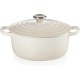 Cocotte redonda Evolution Merengue 22 cm de hierro fundido