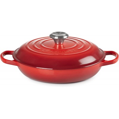 Cocotte rendonda baja Evolution Le Creuset Cereza 26cm