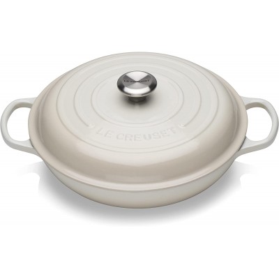 Cocotte rendonda baja Evolution Le Creuset Merengue 26cm