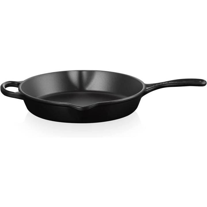 Sartén Skillet Alta Le Creuset Hierro Fundido 26 cm Negro Mate | Paelleros Roger