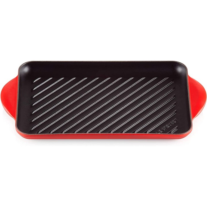 Parrilla grill hierro fundido Le Creuset 32 cm Cereza | Paelleros Roger