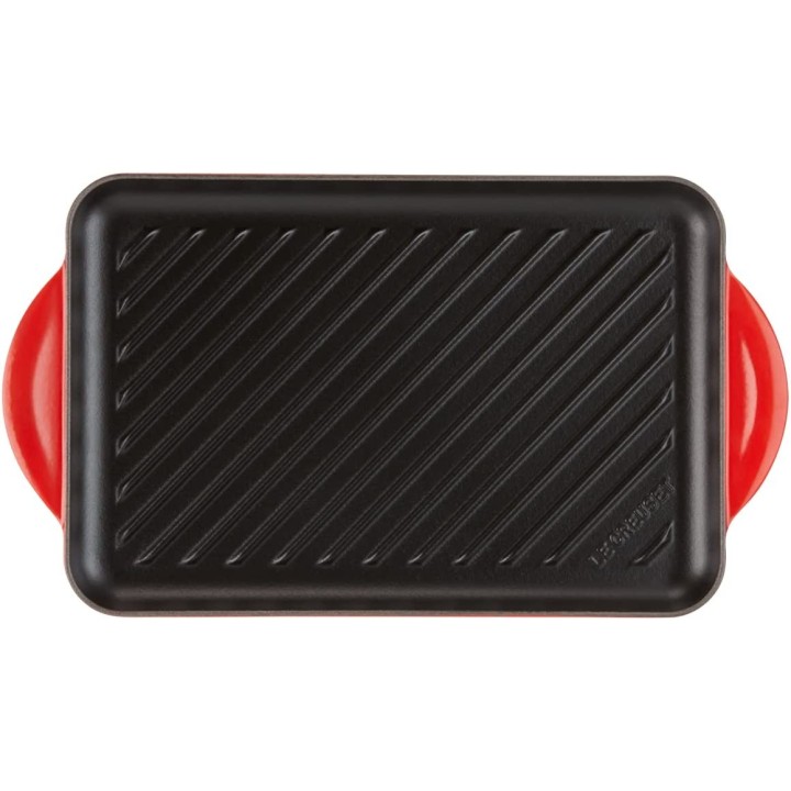 Parrilla grill hierro fundido Le Creuset 32 cm Cereza | Paelleros Roger