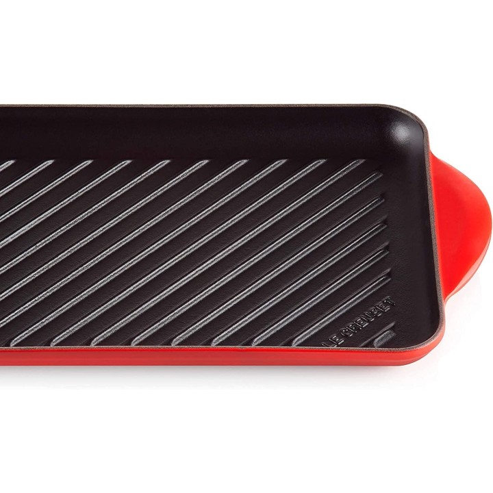 Parrilla grill hierro fundido Le Creuset 32 cm Cereza | Paelleros Roger
