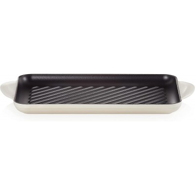 Parrilla Tradition Grill Rectangular Le Creuset merengue 21 x 38 cm