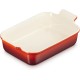 Bandeja Rectangular Heritage cereza 26cm Le Creuset