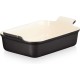 Bandeja Rectangular Heritage negro onyx 32cm Le Creuset